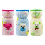Fancy Walas Presents New Born Baby Feeding Bottle Cover Velvet Fabric Printed Baby Feeder Cover (Multicolor, 240ml)