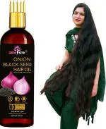 Growkesh Onion Oil - Black Seed Onion Hair Oil - With Comb Applicator Hair Oil (100 Ml)