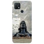MobiEra Oppo A15 Multicolor Mahadev Moon Design Plastic Hard Case Cover
