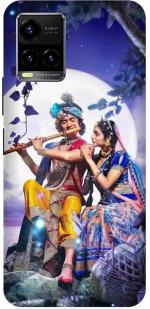 Zepboom Vivo T1X, V2143 Multicolor Plastic Radha, Krishna Printed Dual Protection Back Cover