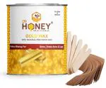 DR HONEY gold wax Hair removal wax best gold wax 600 gm wax with strip and stick