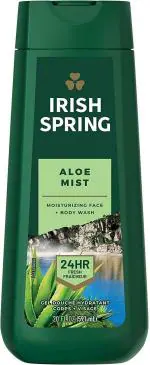 Irish Spring Aloe Mist Body Wash for Men 20 fl oz (591 ml)Wiz