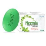 Knoll Healthcare Neem Bathing Soap Bar with Pure Neem Oil, 75g (Buy 1 Get 1 Free), Combo Offer on Bath Soap (Pack of 2)