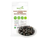 Nutrixia Black kaunch beej powder-kavcha kala -Kaunch kala-Mucuna Pruriens-Cowhage Seed 100 Gm