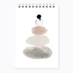 FACTOR NOTES Zen Stone 40 Pages with Perforation Wiro Bound 300 GSM A5 Watercolour Book