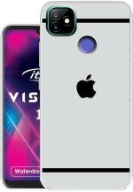 Case Club Silver Silicon Grip Case Back Cover For Itel Vision 1