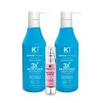 Kehairtherapy 3X Moisture Shampoo, Conditioner, Rose Serum (Pack Of 3)