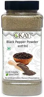 OKAY Preservative and Gluten Free Natural Black Pepper Powder 250 g
