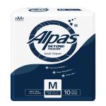 Alpas Adult Diaper Tape Style Waist Size 71-112 cm ( 28 - 44 In ) Medium