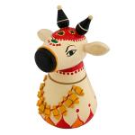 Shilp Katha Multicolor Lacquerwood Etikoppaka Nandi Cow