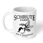 Akipi Schrute Farms Bed And Breakfast The Office Ceramic Coffee Mug