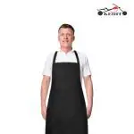 KEDIT Pack Of 1 Apron Black Colour Home Kitchen Waterproof Dustproof Unisex Aprons Frant Side Pocket for Men and Women perfect for Restaurant Coffee House Cooking Bar Salon Use Apron Anywhare, (KEDTARN-41)