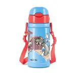 Milton Charmy 450 Tom & Jerry Thermosteel Kids Water Bottle, 400 ml, Blue