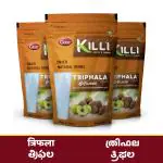 KILLI Triphala Powder (Amla Harad Baheda), 100g (Pack of 3)