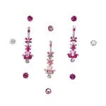 Comet Busters Beautiful Handcrafted Pink Long Bindi (BIN017)