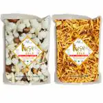 Kush Gold Combo Pack of Sabudana Mixture & Tikha Aloo Mixture / Chiwda For Fasting (250g Each)
