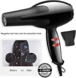 HTC Techfade Official 1800W Nova Hair Dryer For Silki Shine Hair | Natural Air Nv-6130 Professional Hair Dryer Nova Nv- 6130 Hair Dryer 1800.0 Watts Black