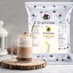 D'aromas Vanilla Frappe Premix Powder 1kg | Frappe Premix served with Shakes, Coffee, Smoothies
