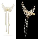 Cute Pearl Butterfly & Stone claw clip|| hair clips || Hair accessory hair combo