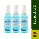 Omeo Alcohol Based Instant Hand Rub Sanitizer 100ml - Pack of 3
