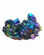 Shubhanjali store Natural Crystal Aura Quartz Cluster 150-200 gm (3 x 2 x 3 cm)