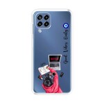 Emble Designer Clear Tranperant Silicone Case For Samsung Galaxy M53 -Design A27 ( TPU | Soft , Samsung Galaxy M53 | Multicolor )