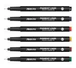 Aristo 0.05, 0.1, 0.2, 0.3, 0.5, 0.8mm Pigment Liner, Waterproof Quick Drying Light & Water-Resistant Highly Pigmented Black Ink, Ideal for Technical Drawing Sketching Illustration Outline Handwriting Pen