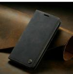 ClickCase Sheepskin Series Realme C21Y Black Faux Leather Mobile Wallet Flip Cover