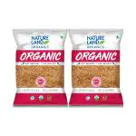 Natureland Organics Brown Sugar 1 kg combo - Pack of 2