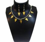 JAYA VISION ENTERPRISES Gold & Silver Metal Beads Fancy Necklace-tg07