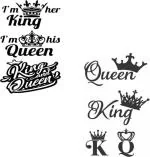 Ordershock Waterproof King Queen Lion with King and Queen Couple Temporary Body Tattoo