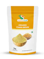 Organic Sapphire Foods Besan Flour | Gram Flour | Chana Dal Besan | Chickpea Flour 100% Natural and Fresh Besan. (1 KG)