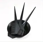 Xester Black Hair Color Comb Hair Dye Bowl And Brush Set Dye Brush And Hair Color Mixing Bowl Hair Colouring Kit (Pack Of 4)