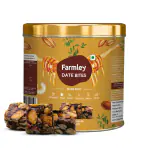 Farmley Premium Date Bites Dry Fruit Barfi Healthy and Delicious Indian Sweets Gift Pack 180 gram | Made with Dates, Pistachios, Cashewnuts, Almonds, Honey and Pure Ghee