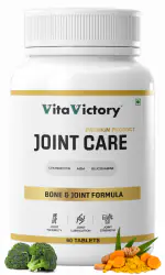 Vita Victory Glucosamine Chondroitin HCL with Boswellia, Collagen, Curcumin and MSM, 100% Vegan Joint Support Supplement for Cartilage, Joint, Bone & Arthritis Pain - 60 Tablets