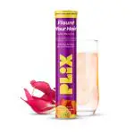 PLIX Heavenly Hair With Natural Biotin | 15 Effervescent Tablets, Orange Flavour, Pack of 1 | Supports Long, Lustrous, Strong Hair, | Vegan, Caffeine