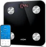 LA' FORTE Smart Digital Weighing Scale, Measure 12 Body Metrics, Bluetooth & App Connectivity