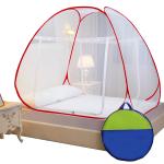 Classic Mosquito Net Red Polyester Foldable Machardani