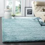 Hitex Carpet Fur Sky -Blue-S Living Room And Hall Shag Fur Carpet - 10 X 12