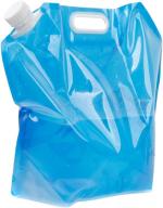 Crevizon Collapsible Emergency Water Jug Container Bag, Freezable, BPA Free Plastic Water Carrier Tank, Outdoor Folding Water Bag for Sport Camping (Blue, 10 Liter)