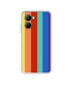 Casotec Rainbow Colors Design Printed Silicon Soft TPU Back Case Cover Realme C33 4G