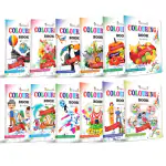 INIKAO Colouring Books for Kids ; Set of 12 Copy Color Coloring Books with Content Footnotes