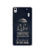 Casotec Life Pattern Print Design Printed Silicon Soft TPU Back Case Cover for Lenovo A7000 / Lenovo K3 Note