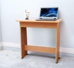 Tabniture Beige Engineered Wood Computer Desk Straight Diy