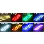 GoMechanic Atmosphere Lights ,12x4 Car LED Strip Light, 48 LED DC 12V Multicolour Interior Light LED