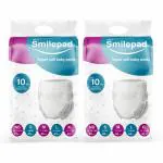 Smilepad Tape Style Baby Diaper | NB Size Diapers | Prevent Side Leakage - Pack of 2 (120 Diapers)