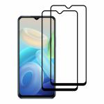 Kite Digital Vivo Y75 (5G) (Black) Tempered Glass Screen Protector with Edge to Edge Coverage and Easy Installation Kit (Pack of 2)