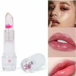TopFinder Professional Waterproof Moisturizing Flower Crystal Lipstick Jelly Flower Transparent Color Changing Lip Balm Lipstick For Girls & Women Pack Of 1