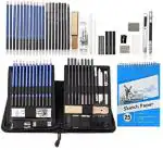Wynhard Sketching Kit for Artist Drawing Pencils Kit Pastel Colour Pencils Charcoal Graphite Pencils for Artists Pencil Art Kit Shading Pencils Set for Sketching Sketch Pad for Kids Adults 41 Pcs