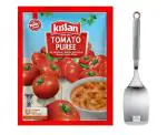 Kissan Tomato Puree, 1 kg + Stainless steel Cooking Spatula